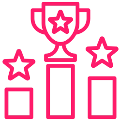 Reach by country chart icon