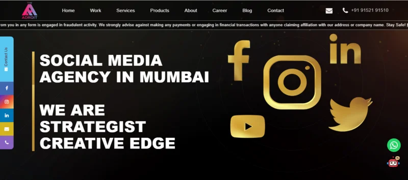Top 10 Best Social Media Marketing Agencies in Mumbai - 1. The Adroit