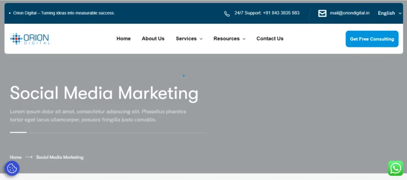 Top 10 Best Social Media Marketing Agencies in Mumbai - 5. Orion Digital