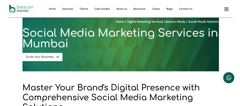 Top 10 Best Social Media Marketing Agencies in Mumbai - 8. Beacon Minds