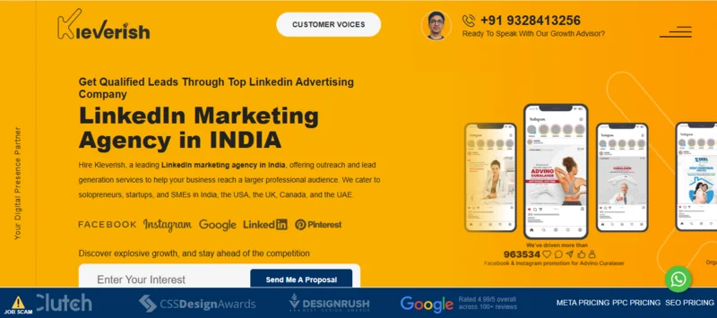 8 Best LinkedIn Marketing Companies in India for B2B Growth - 6. Kleverish
