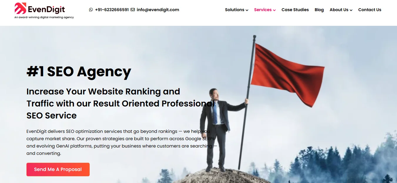 Top 10 Best GEO & AIO Agencies in India for AI Search Optimization in 2026 - 9. EvenDigit