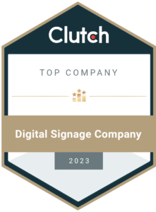 Top Clutch Digital Signage Company 2023 Award