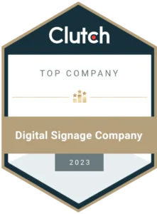 Top Clutch Digital Signage Company 2023 Award