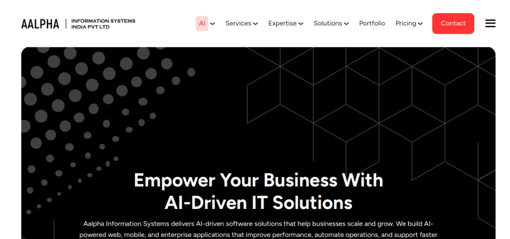 Aalpha Information Systems website