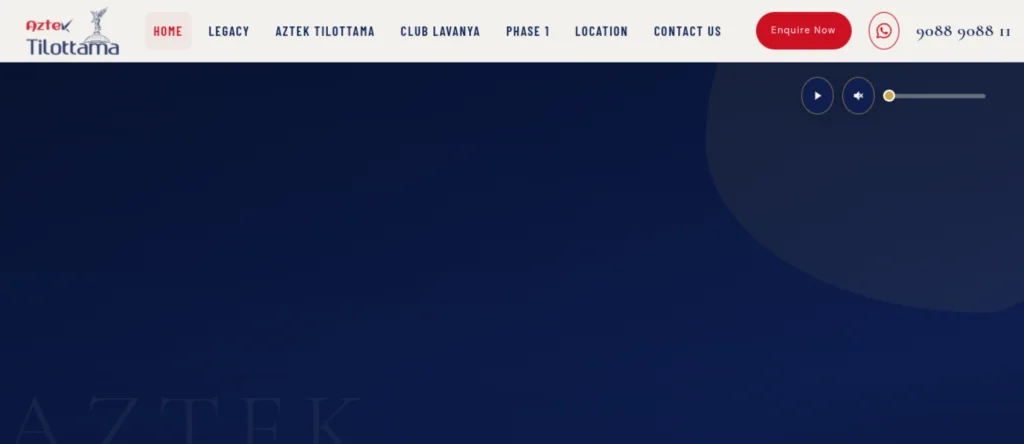 Aztek Tilottama website screenshot