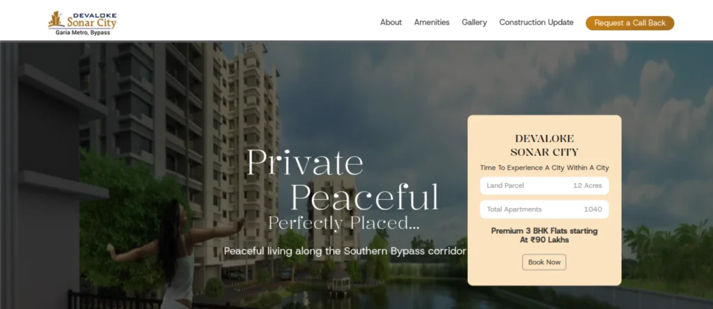 Devalok Sonarcity website screenshot