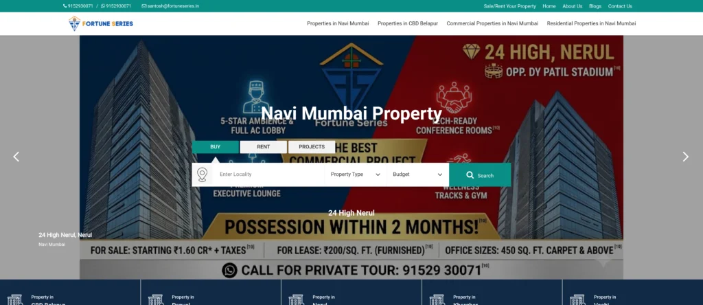 Fortune Series website screenshot