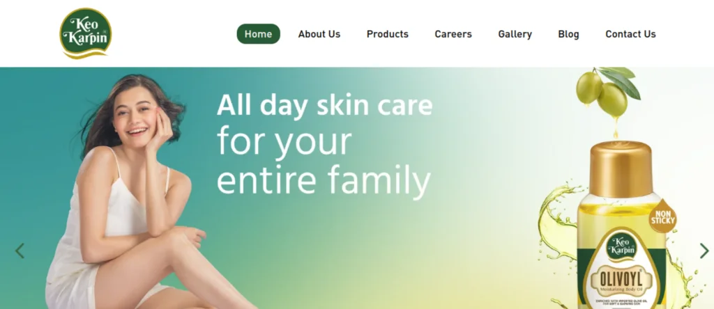 Keo Karpin website screenshot