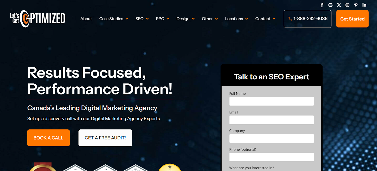 Let's Get Optimized website