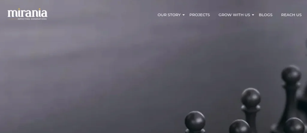 Mirania website screenshot