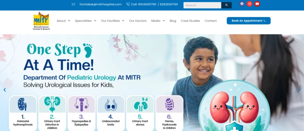 mitrhospital.com website screenshot