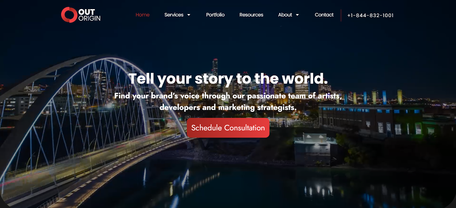 Out Origin website