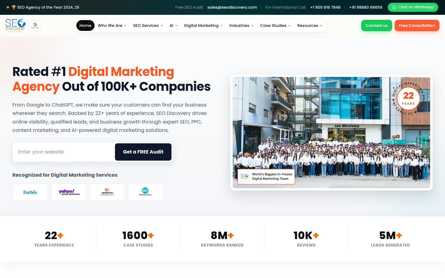 SEO Discovery website