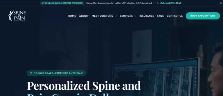 Texas Spine and Pain – Website