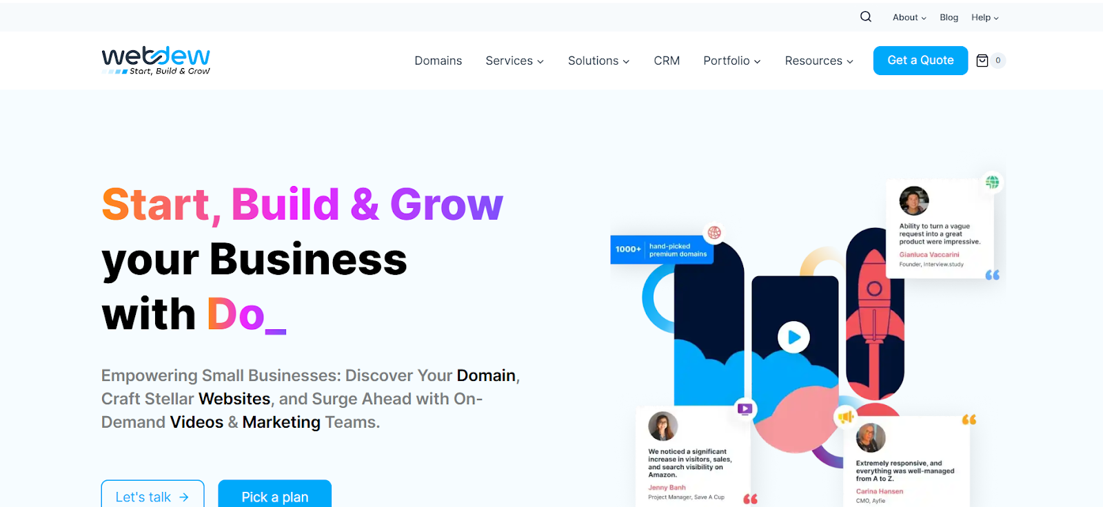 webdew website